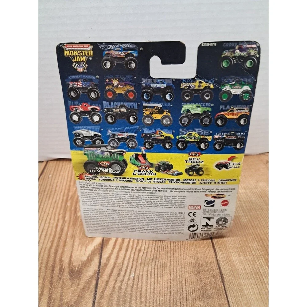 Monster Jam Grave Digger #1 2002 Hot Wheels Metal Collection 1:64 New READ